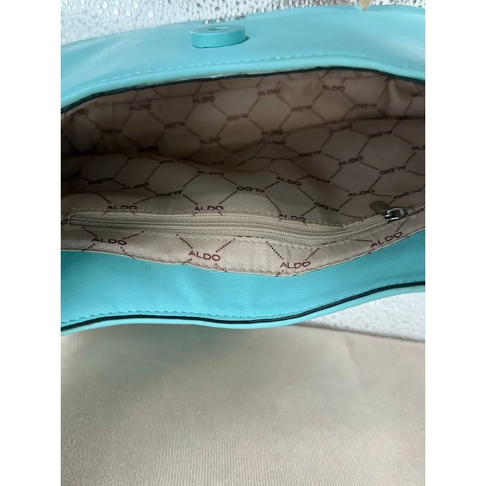 Vintage Y2K ALDO Aqua Blue Shoulder Bag